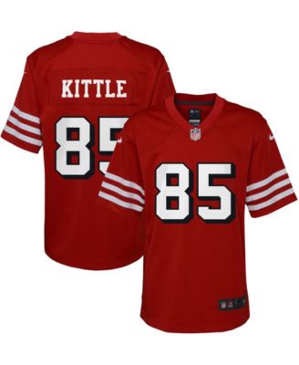 Youth George Kittle Scarlet San Francisco 49ers Replica Jersey 