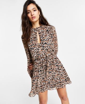 macy's leopard print dress