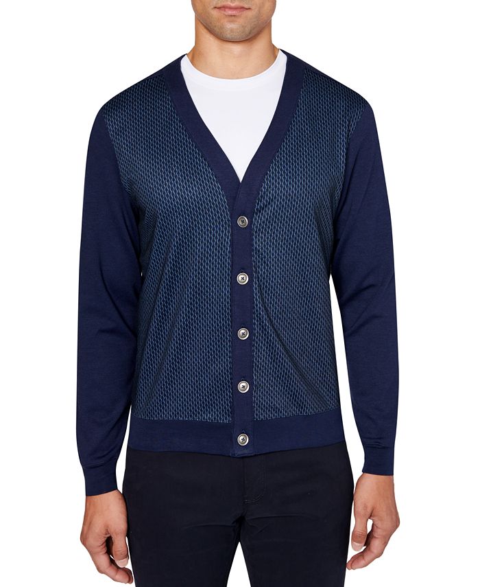 Mens slim sales fit cardigan sweaters