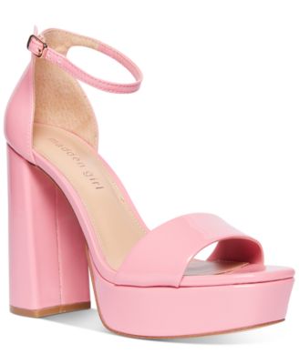 baby pink platform shoes