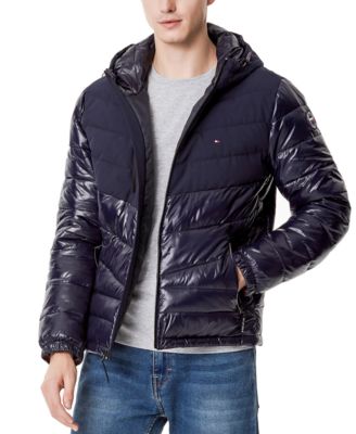 fitted puffer jacket mens