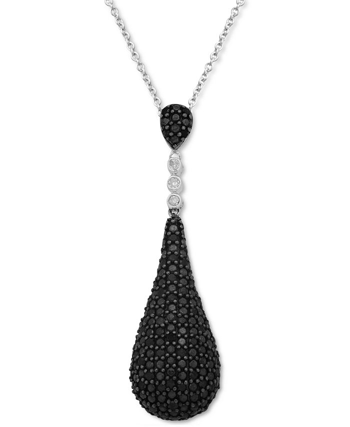 Macy s Black Diamond 1 2 ct. t.w. White Diamond Accent Pav