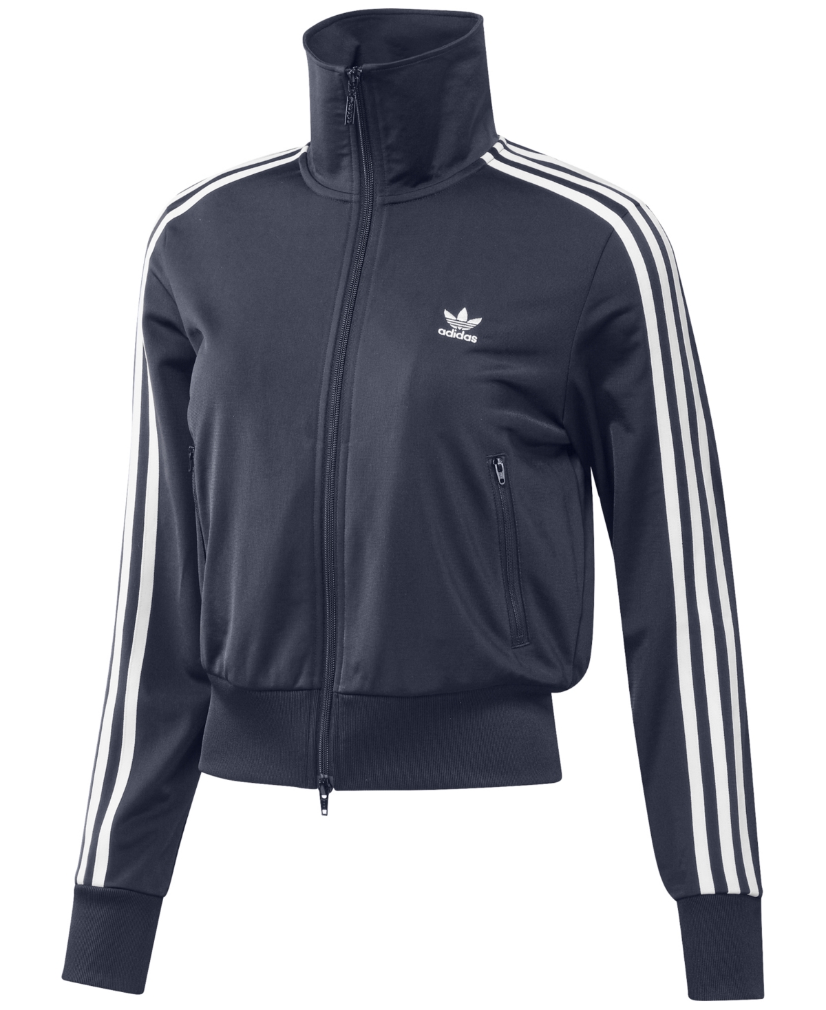 Adidas Originals Adidas Adicolor Zip-collar Jacket In Navy | ModeSens