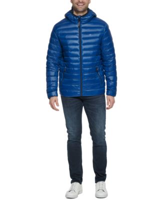 Men's Hooded Packable Down Jacket, Created for Macy's
