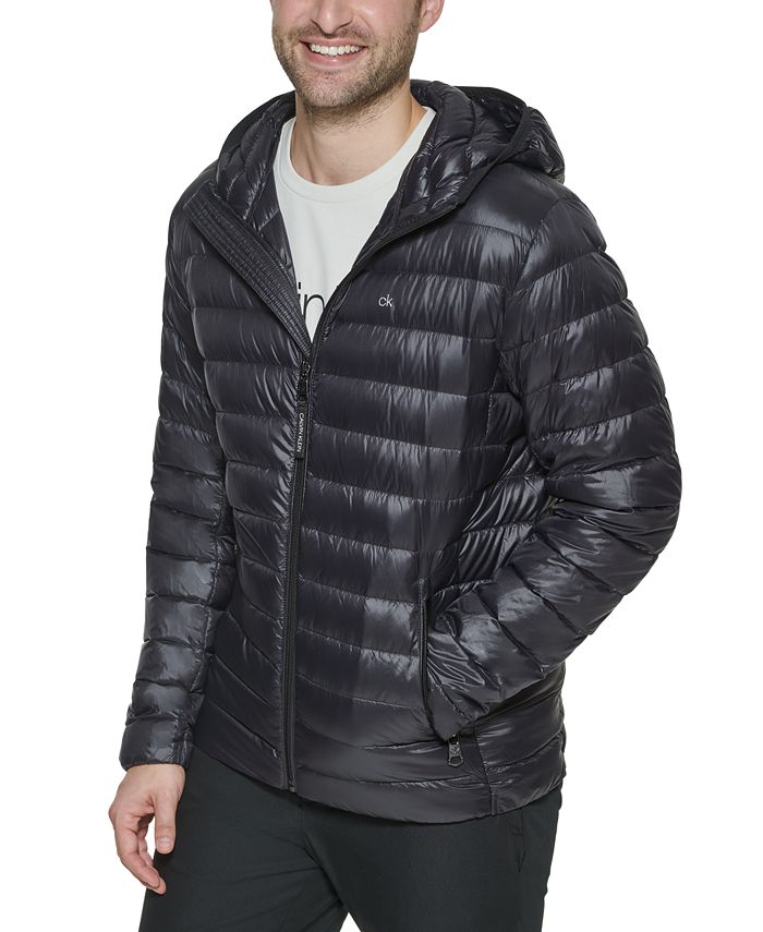 Calvin Klein Men's Hooded Packable Down Jacket, Created for Macy's