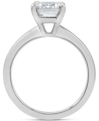 Certified Lab Grown Emerald-Cut Solitaire Engagement Ring (3 ct. t.w.) in 14k Gold