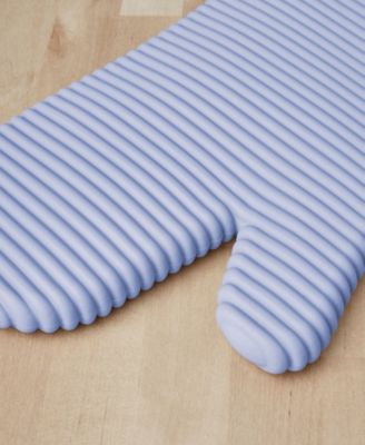 Ribbed Soft Silicone 2-Pc. Oven Mitt Set