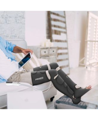 Tzumi PROfit Leg Compression Foot Massager with Multiple Massage, Intensity, and Heat Levels