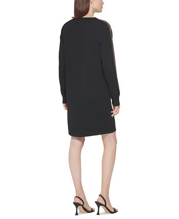 Calvin klein studded sweater hot sale dress
