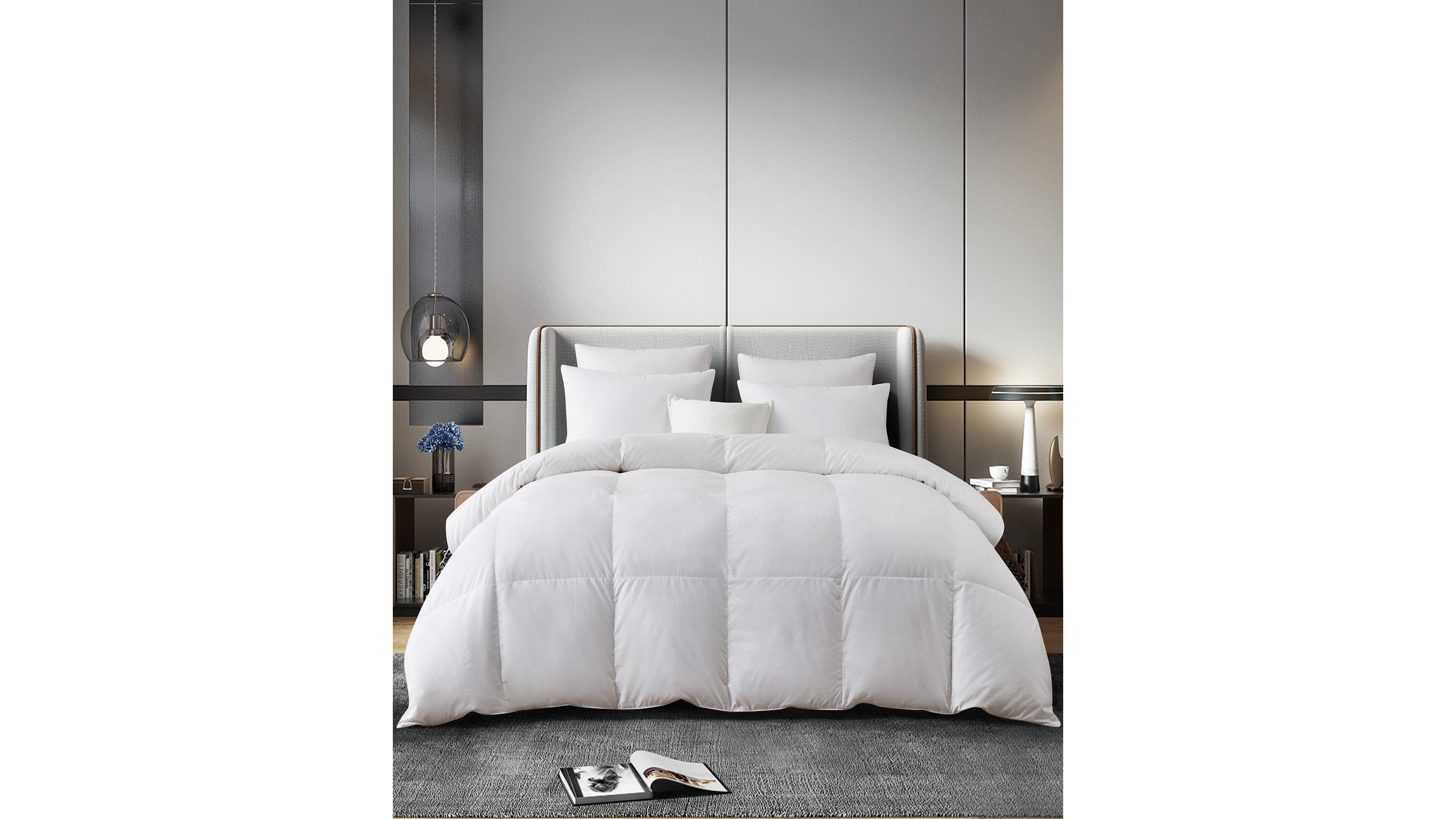 Serta European White Down & Feather All Season Comforter, King