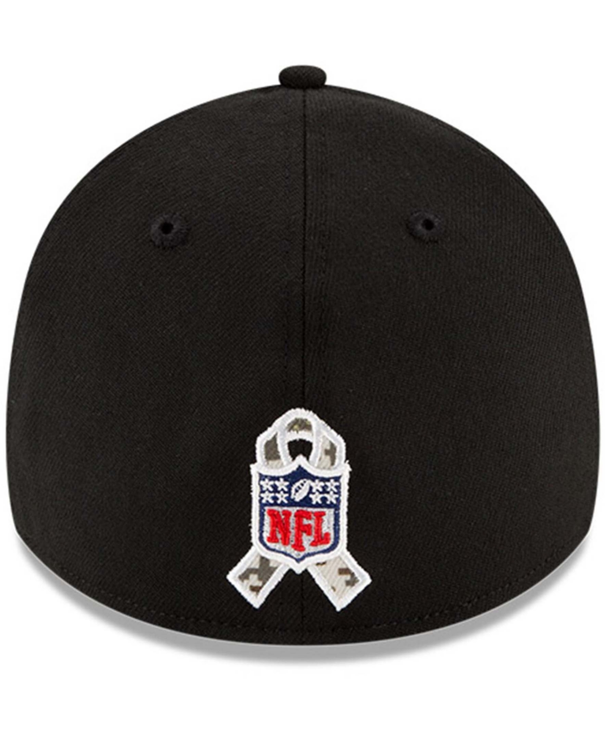 Men's Black-Camouflage New England Patriots 2021 Salute To Service 39THIRTY Flex Hat - Black-Camouflage