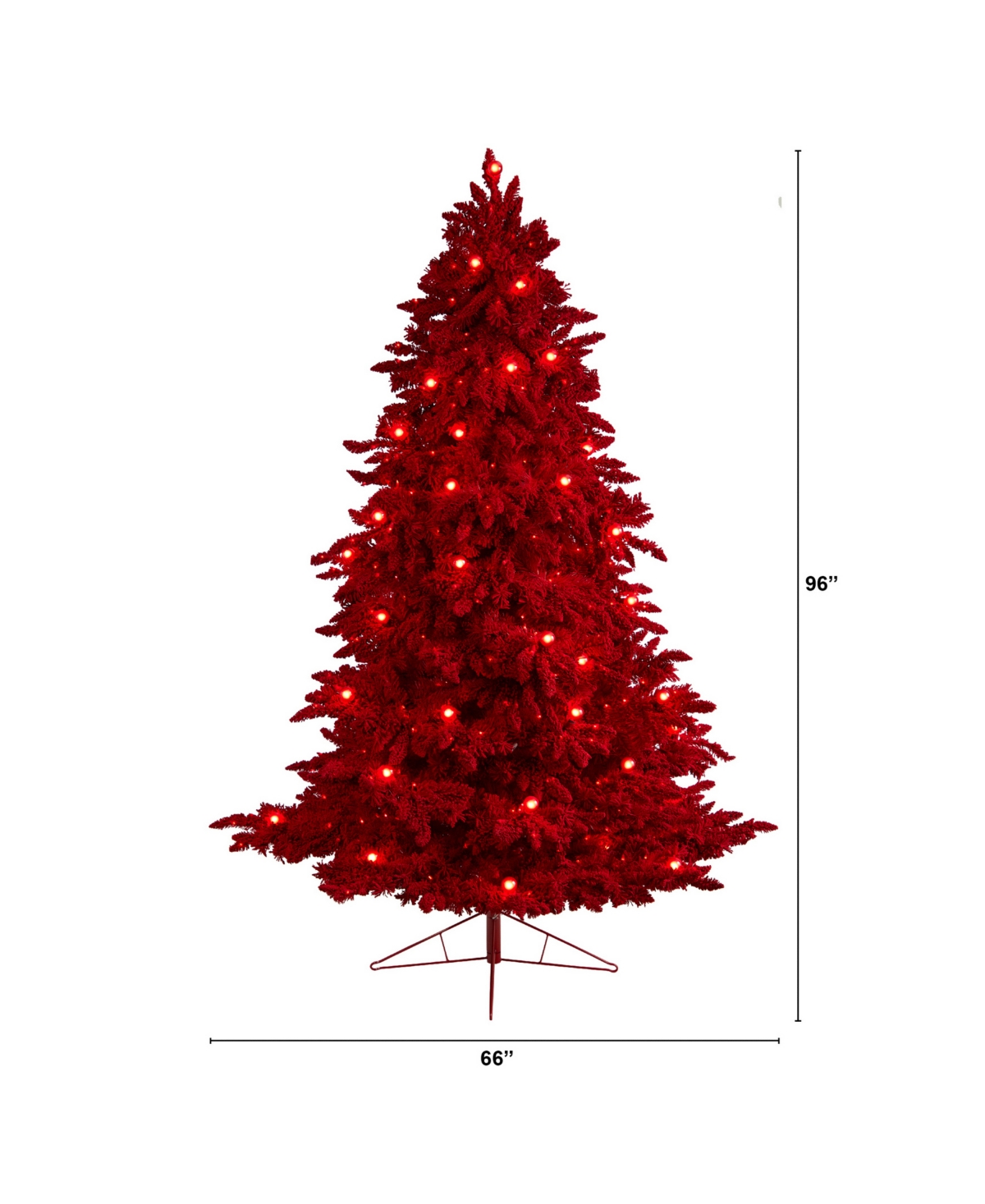 Flocked Fraser Fir Artificial Christmas Tree,