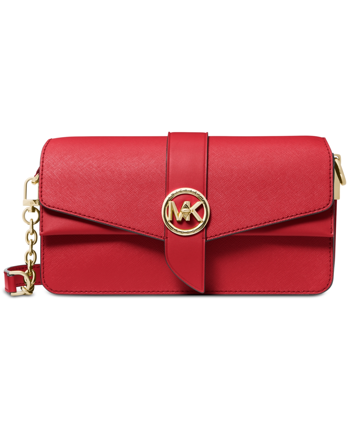 Michael Kors Greenwich Convertible Leather Shoulder Bag & Reviews - Handbags  & Accessories - Macy's