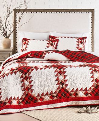 Martha Stewart Collection - Artisan Holiday Full/Queen Quilt, Created for Macys