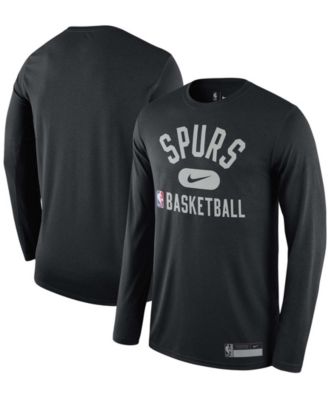 Nike - Men's San Antonio Spurs 2021/22 On-Court Practice Legend Performance Long Sleeve T-Shirt