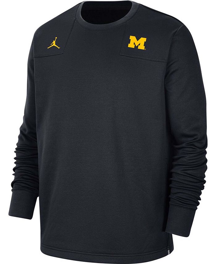 Jordan Men's Michigan Wolverines Top Performance Pullover Sweatshirt