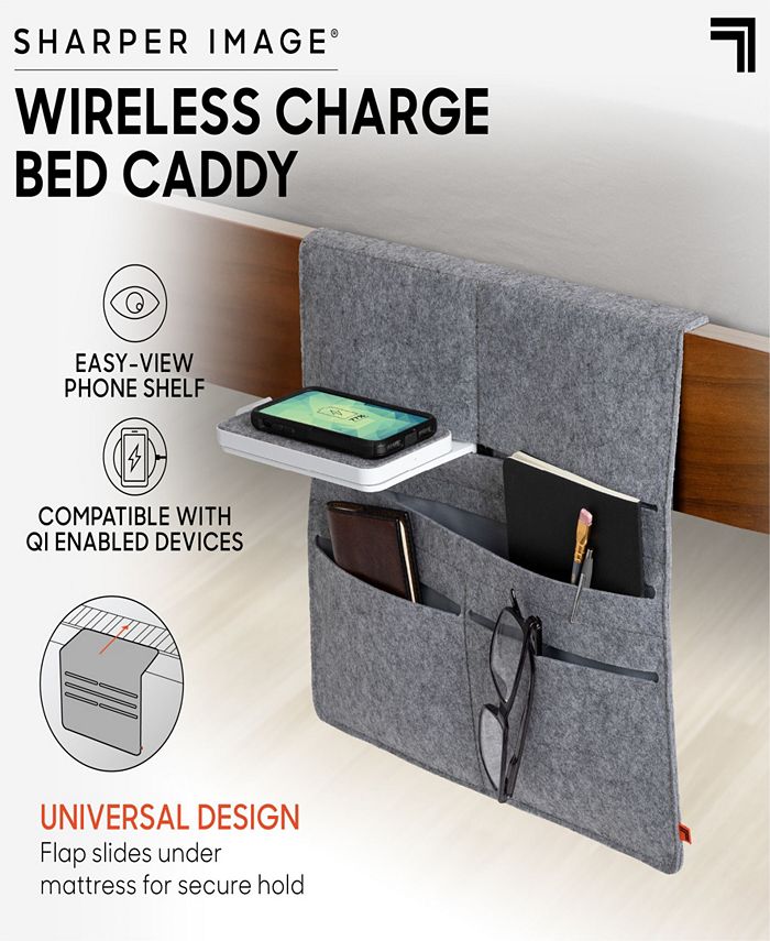 Sharper Image Wireless Charge Bed Caddy Set, 4 Piece & Reviews Home