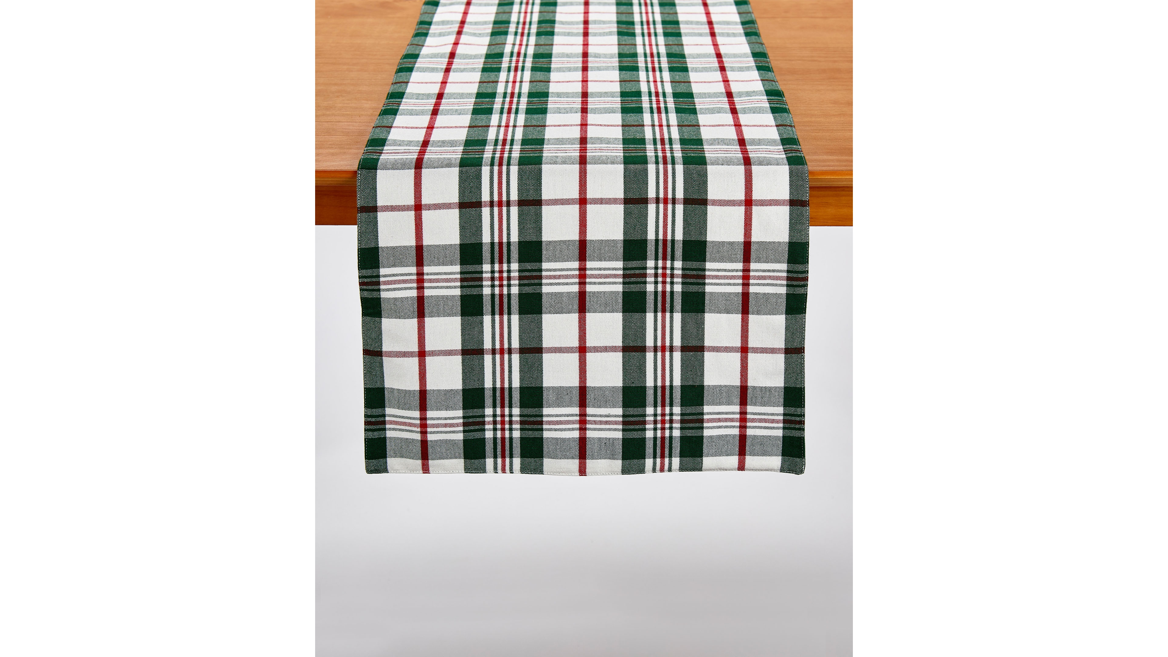 Holiday Plaid Table Runner, 72" x 14"