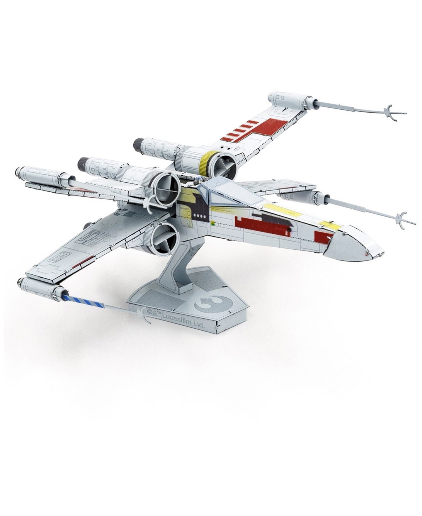 Детские конструкторы Fascinations Star Wars Premium Series X-Wing Starfighter 3D Metal Model Kit, 2-Piece, Ages 14+ — фото 2