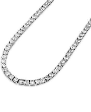Mens cubic discount zirconia tennis necklace
