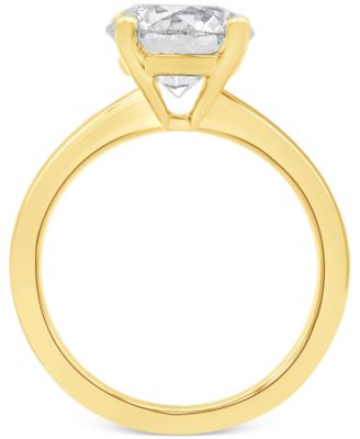 Certified Lab Grown Diamond Solitaire Engagement Ring (3 ct. t.w.) in 14k Gold