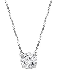 Certified Lab Grown Diamond Solitaire Pendant 18" Necklace (2-1/4 ct. t.w.) in 14k White Gold
