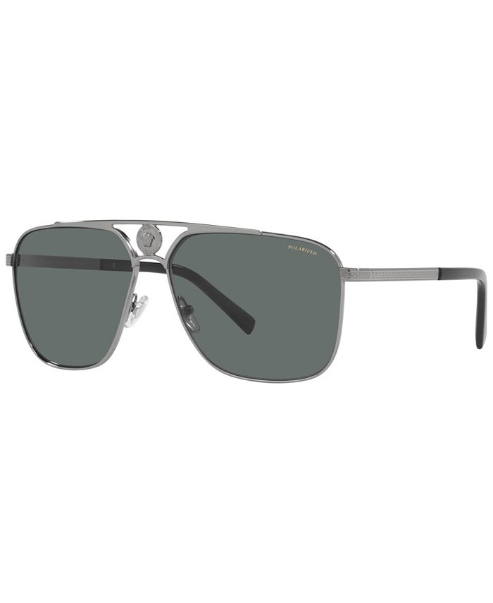 Versace Polarized Sunglasses, VE2238 61 - Macy's