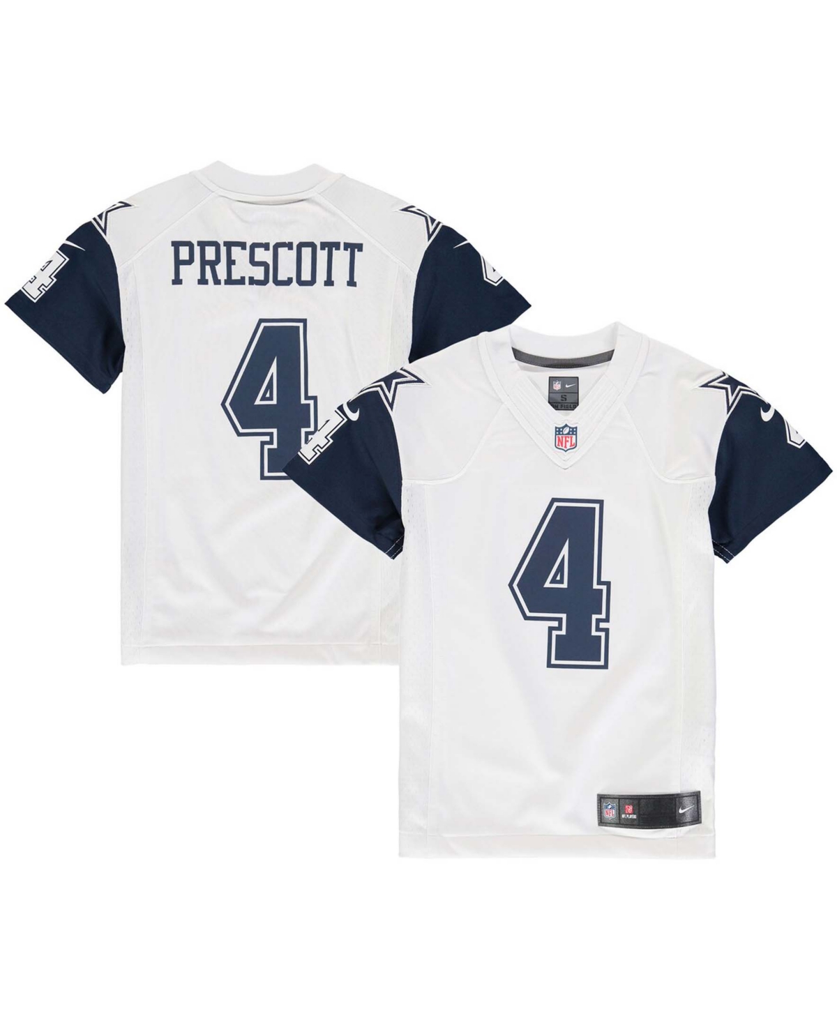 Big Boys Dak PrescottDallas Cowboys Color Rush Game Jersey - White