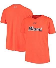 Youth Boys Orange Miami Marlins Wordmark Performance T-shirt