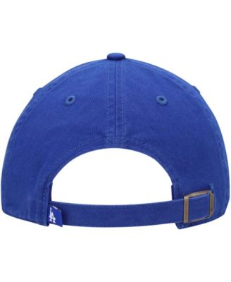 Big Boys and Girls Royal Los Angeles Dodgers Team Logo Clean Up Adjustable Hat