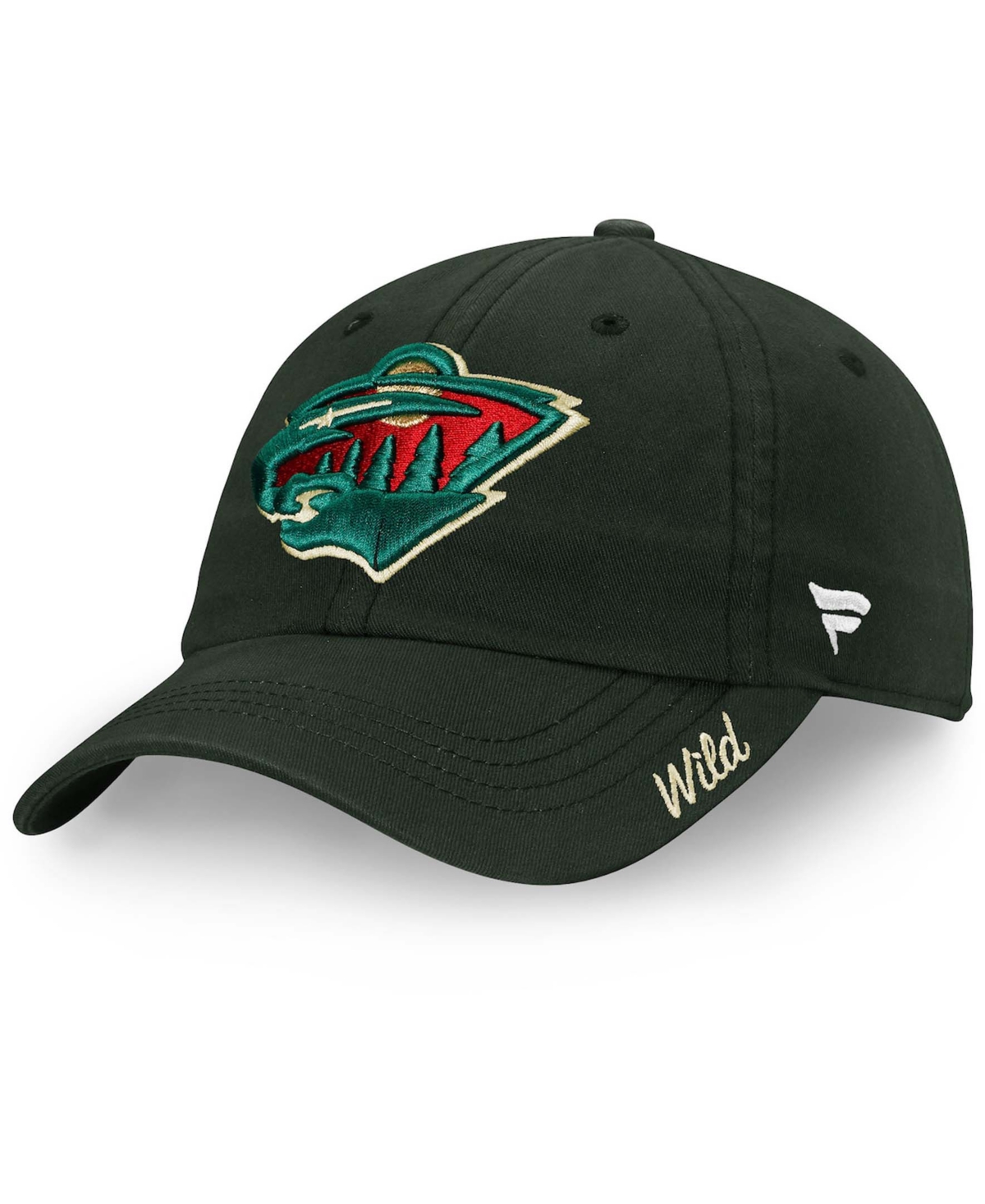 Women's Green Minnesota Wild Core Primary Logo Adjustable Hat - Green