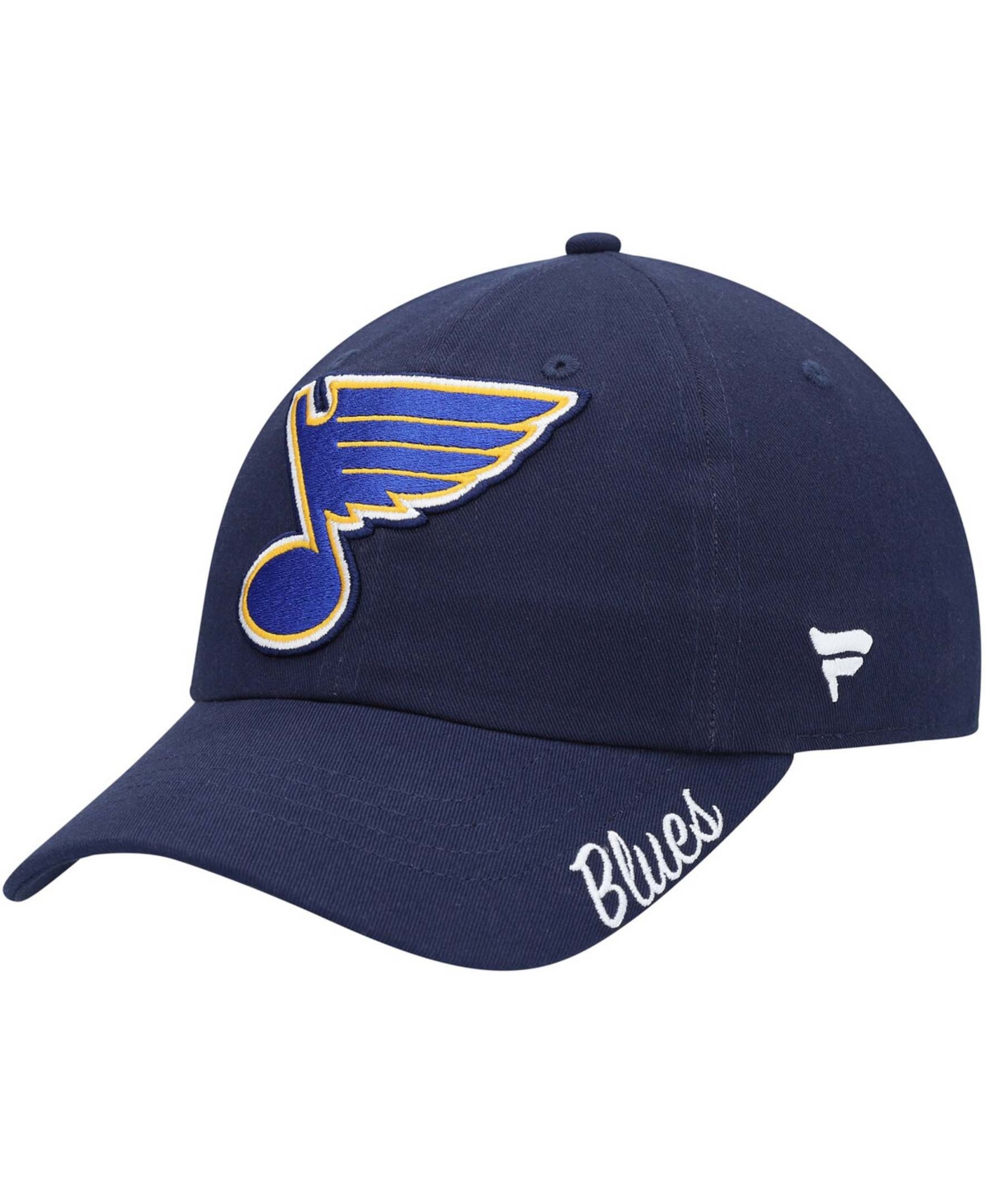 Women's Navy St. Louis Blues Primary Logo Adjustable Hat - Navy