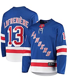 Men's Branded Alexis Lafreniere Blue New York Rangers Premier Breakaway Player Jersey
