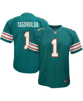 Nike Toddler Boys and Girls Tua Tagovailoa Aqua Miami Dolphins Game Jersey  - Macy's