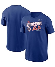 Men's Royal New York Mets 1986 World Series 35Th Anniversary The Notorious T-shirt