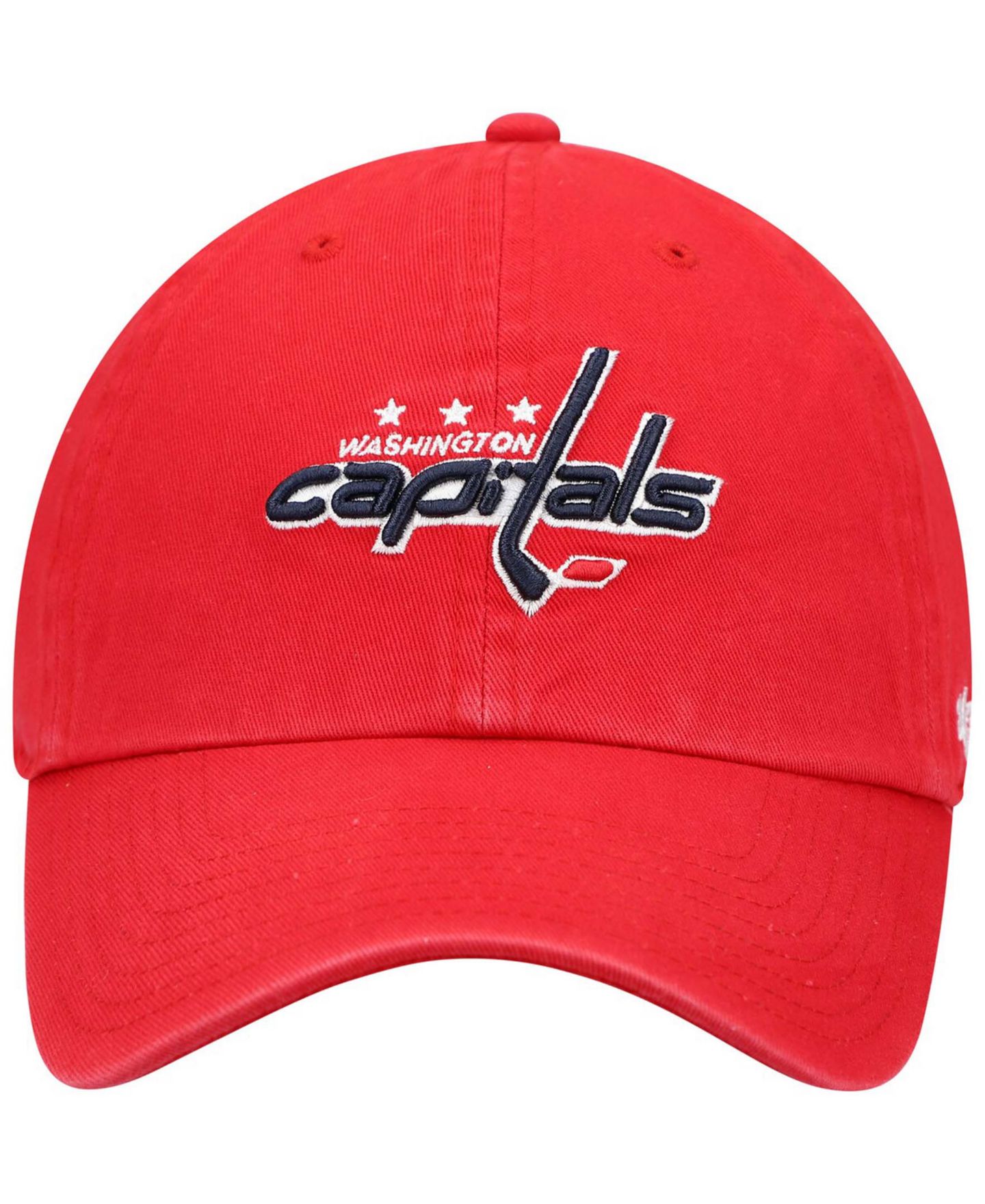 Мужская кепка '47 Brand Red Washington Capitals Team Clean Up Adjustable Hat — фото 3