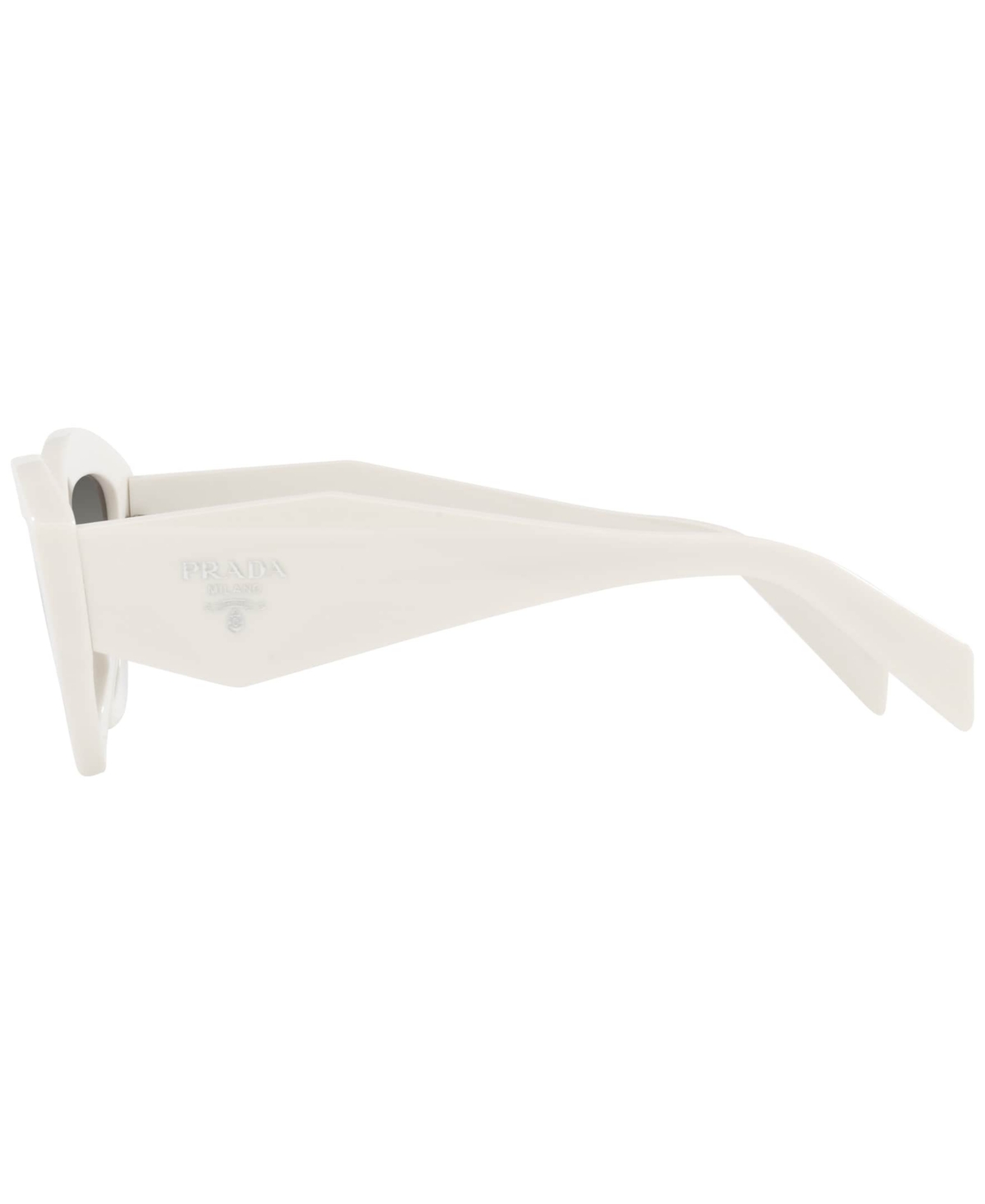 Prada Eyewear Logo-printed Angular-frame Sunglasses In White