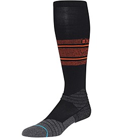 Men's Black, Orange Diamond Pro Stripe Otc Socks