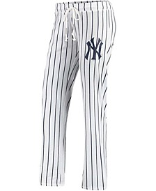 Women's White New York Yankees Vigor Pinstripe Sleep Pant
