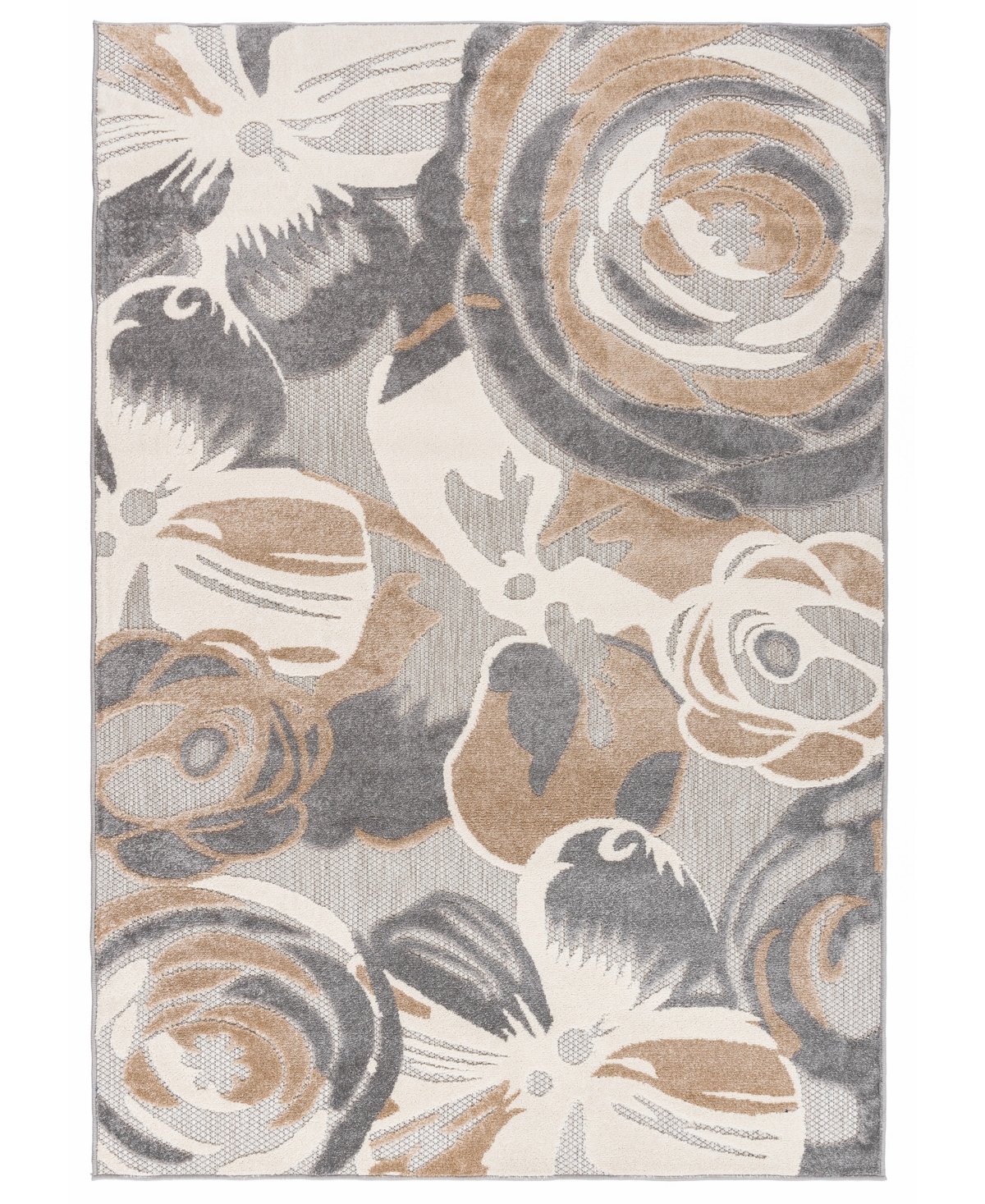 Main Street Rugs Open Doors 8017 7'10in x 10' Outdoor Area Rug - Gray