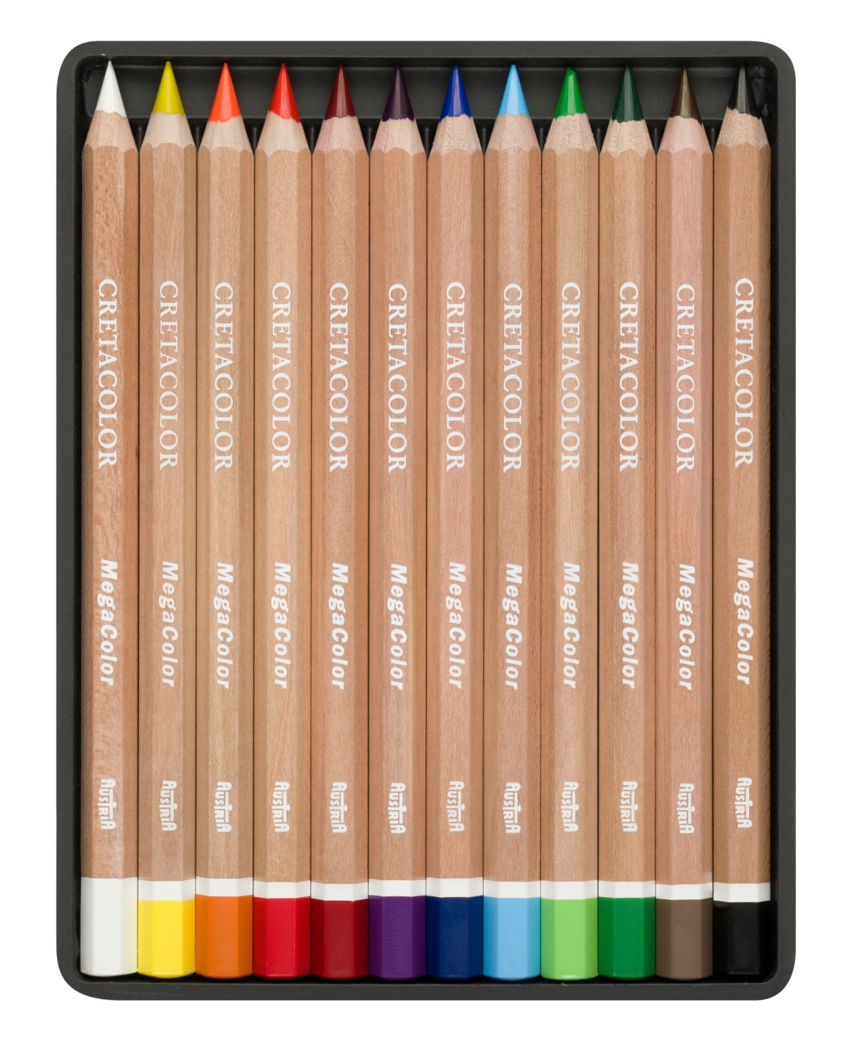 Megacolor Pencil Set, 12 Colors - Multi