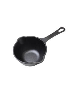 Cast Iron Sauce Pan. 0.45qt Sauce Pot Seasoned