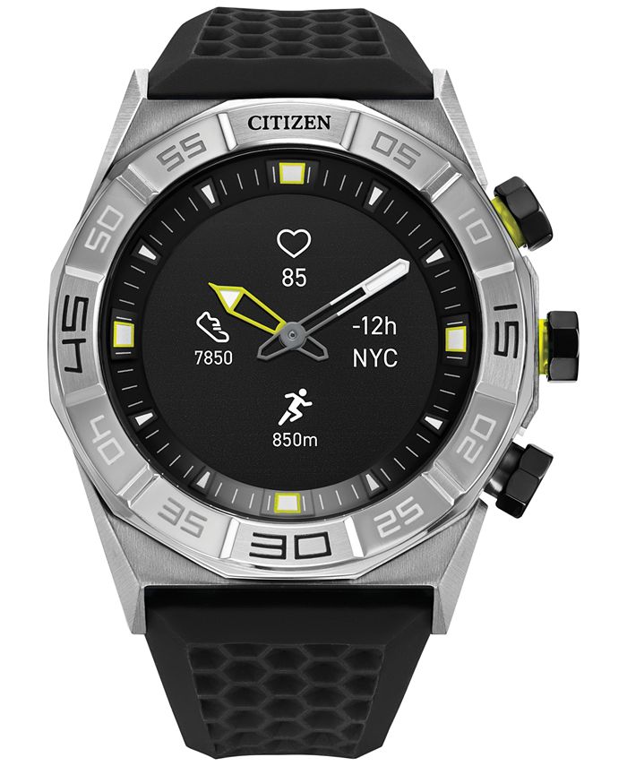 Citizen Men's CZ Smart Hybrid HR Black Strap Smart Watch 44mm & Reviews -  All Watches - Jewelry & Watches - Macy's