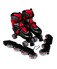 Youth Boys 2-in-1 Inline and Quad Skate
