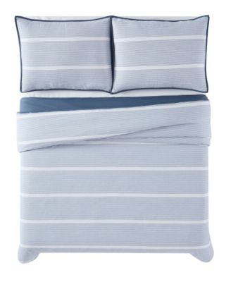 Brooklyn Loom Niari Yarn Dye Stripe 3 Piece Duvet Cover Set, King