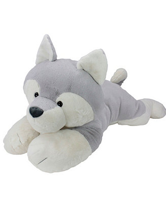 Animal Adventure Sqoosh2Poof Jumbo Husky Compression Plush & Reviews - All Toys - Macy's