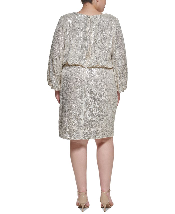 Eliza J Plus Size Sequin Sheath Dress - Macy's