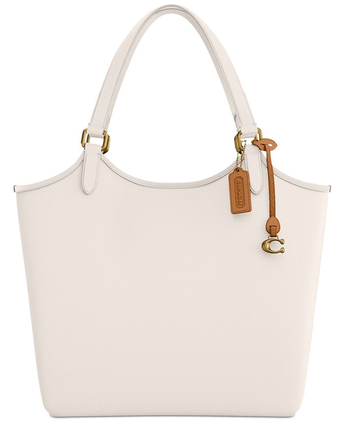 Coach White Leather Gallery Tote Coach