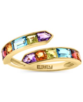 EFFY&reg; Multi-Gemstone Bypass Ring (2-1/2 ct. t.w.) in 14k Gold