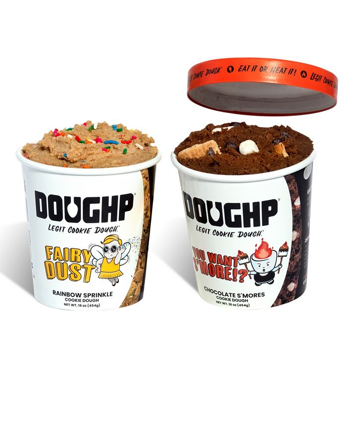 Doughp Edible and Bakeable Rainbow Sprinkle and Chocolate Smores Cookie